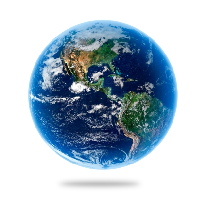 Isolated Earth - Elements of this Image Furnished by NASA